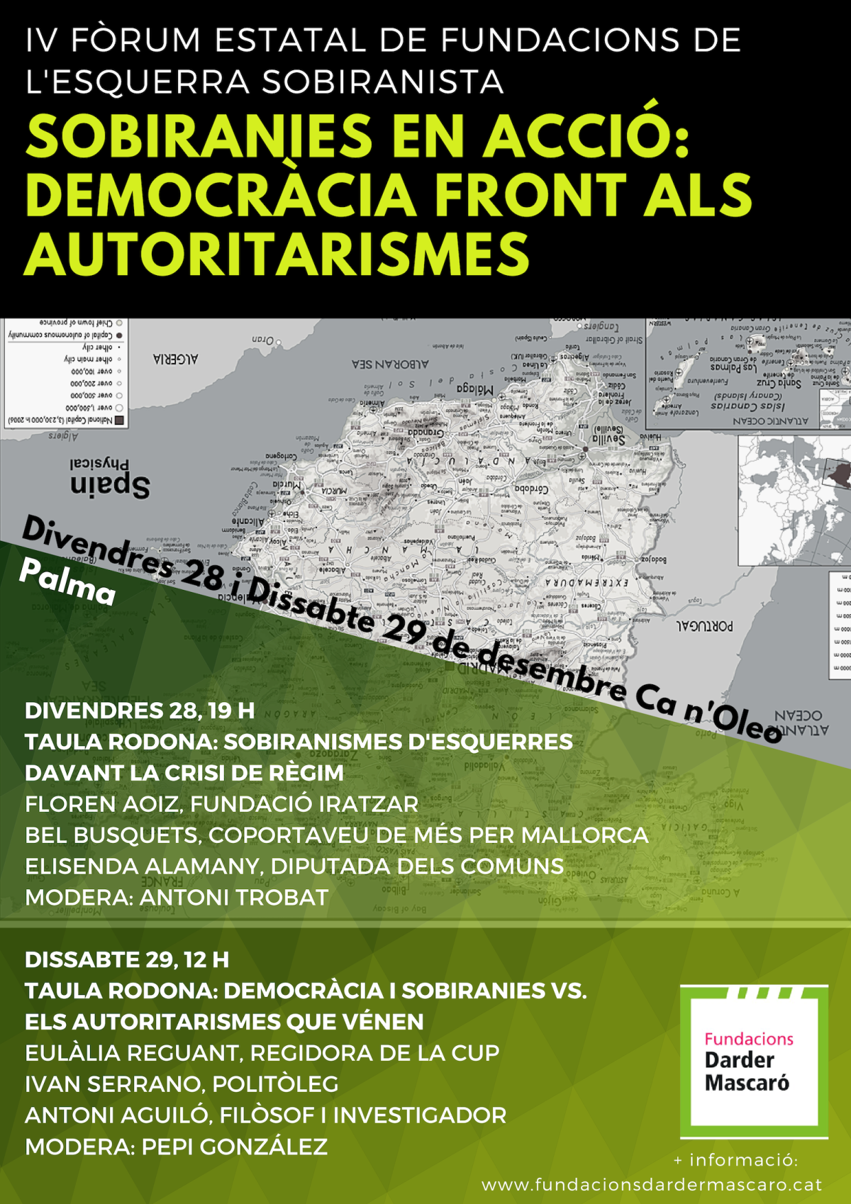 IV FÒRUM ESTATAL DE FUNDACIONS D'ESQUERRES SOBIRANISTES